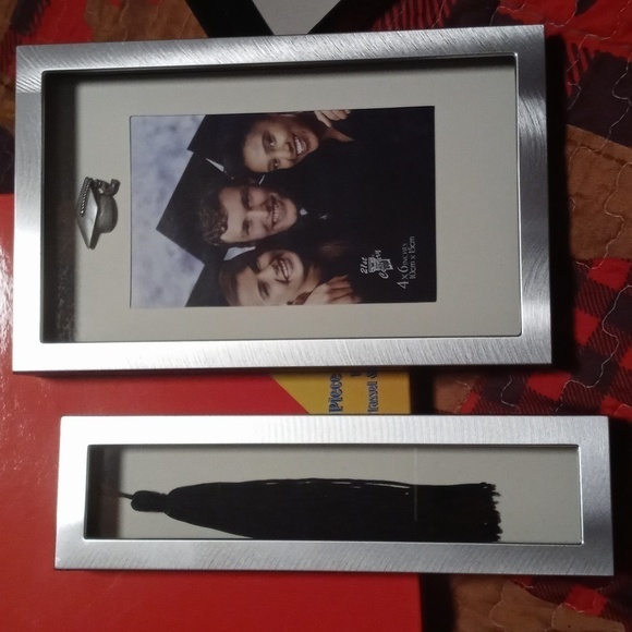 Silver graduation frame with tassel frame - Picture 5 of 5